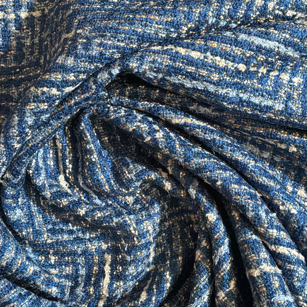 Momentum Mixed Media Blue Upholstery Fabric Yardage