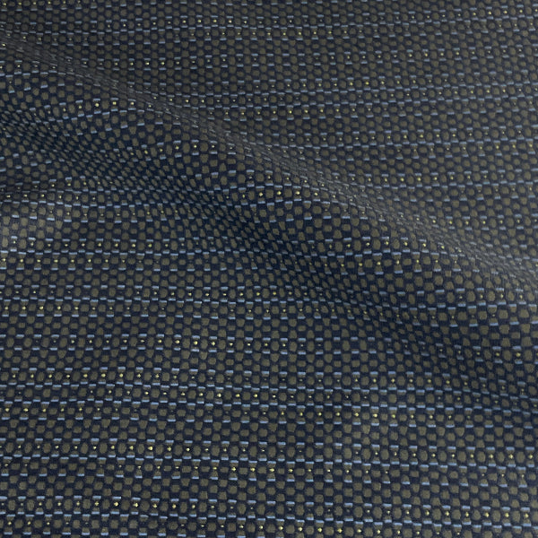 Momentum Phrase Navy Blue Upholstery Fabric