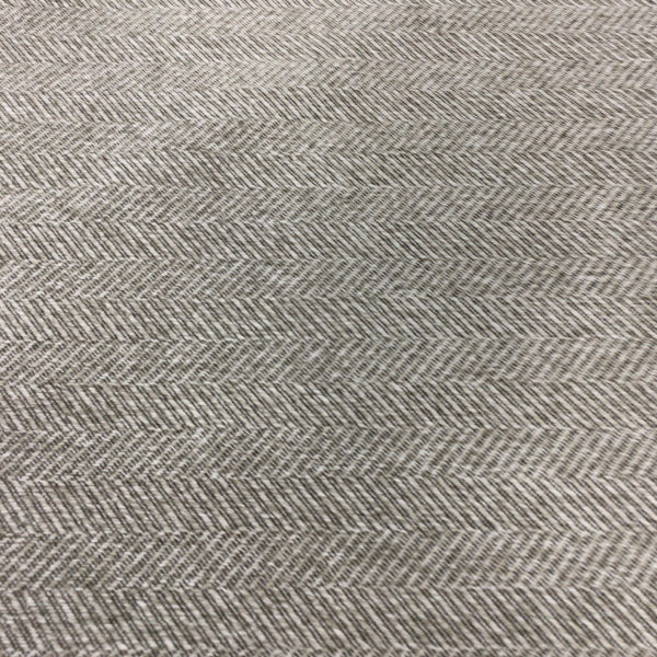 Richloom Fabrics Mont Blanc Gray Herringbone Stripe Upholstery Fabric