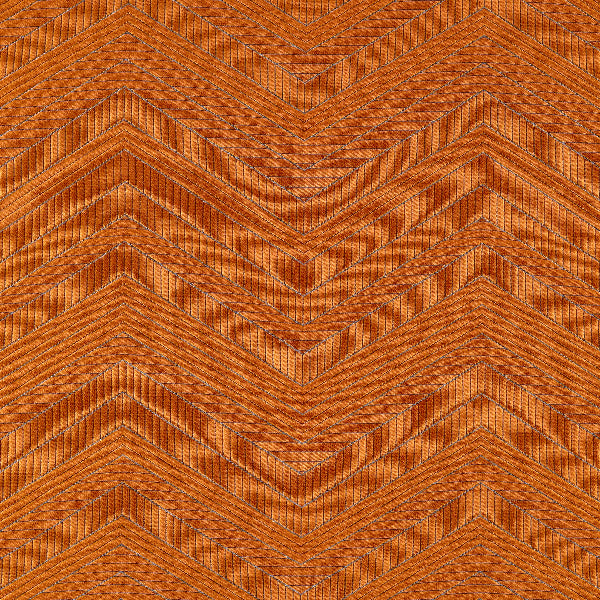 Remnant of HBF Moving Blanket Austin Orange Upholstery Fabric