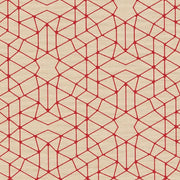 Remnant of CF Stinson Armature Scarlet Red Sunbrella Upholstery Fabric