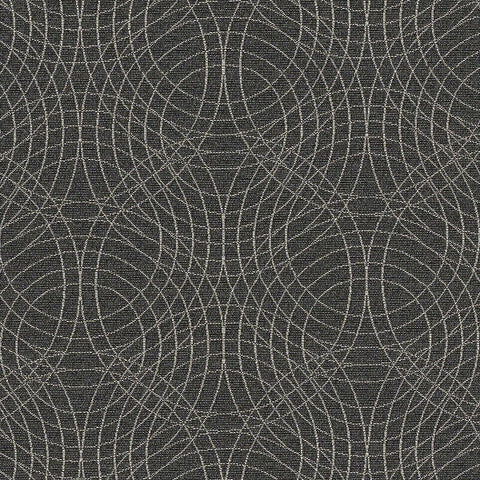 CF Stinson Concentric Outline Gray Upholstery Fabric
