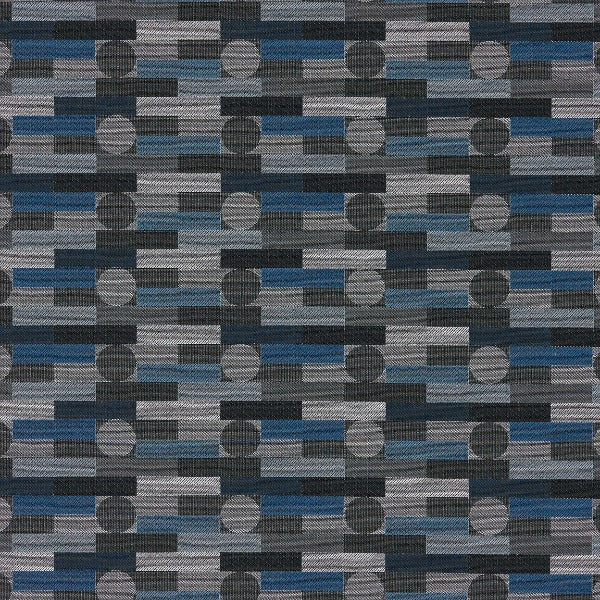 Remnant of CF Stinson Fenestra Too Sapphire Upholstery Fabric