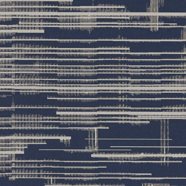 Remnant of CF Stinson Sunbrella Gesture Ink Upholstery Fabric