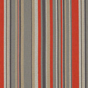 CF Stinson Jillian Fireball Red Stripe Upholstery Fabric