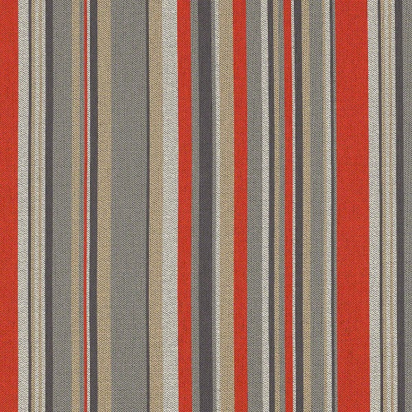 CF Stinson Jillian Fireball Red Stripe Upholstery Fabric