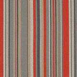 CF Stinson Jillian Fireball Red Stripe Upholstery Fabric