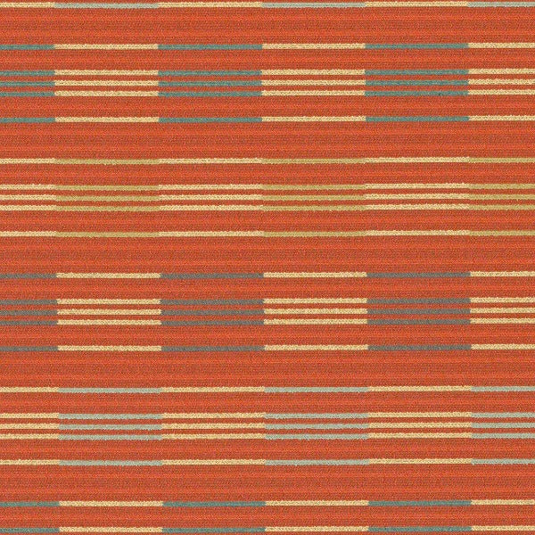 CF Stinson Kennebunk Summer Orange Upholstery Fabric