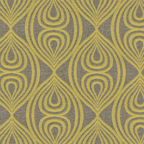 Anzea Mirrored Park Ave Gray Upholstery Fabric