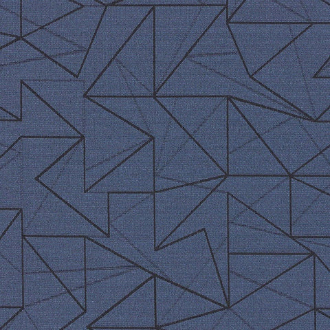 CF Stinson Network Marco Blue Crypton Upholstery Fabric