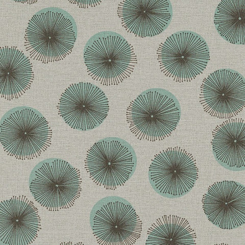 Remnant of CF Stinson Petal Dots Seaglass Upholstery Vinyl