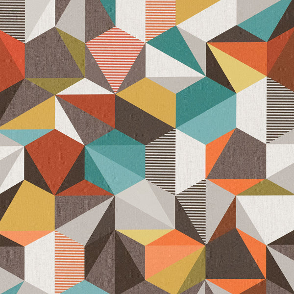 Remnant of CF Stinson Polygon Party Upholstery Vinyl