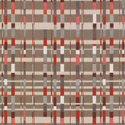 Remnant of CF Stinson Rhythm Crimson Sunbrella Upholstery Fabric