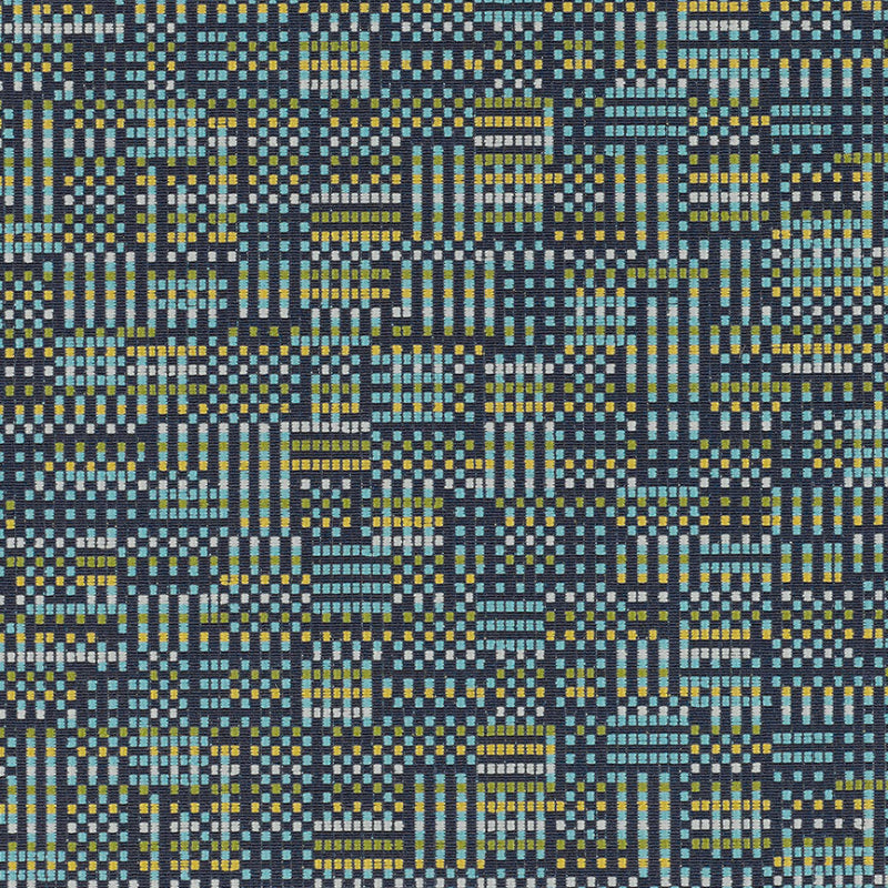 Remnant of CF Stinson Switchboard Horizon Blue Upholstery Fabric