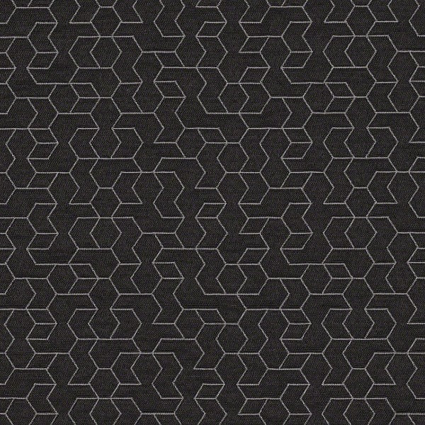 Remnant of CF Stinson Tangram Blackboard Upholstery Fabric