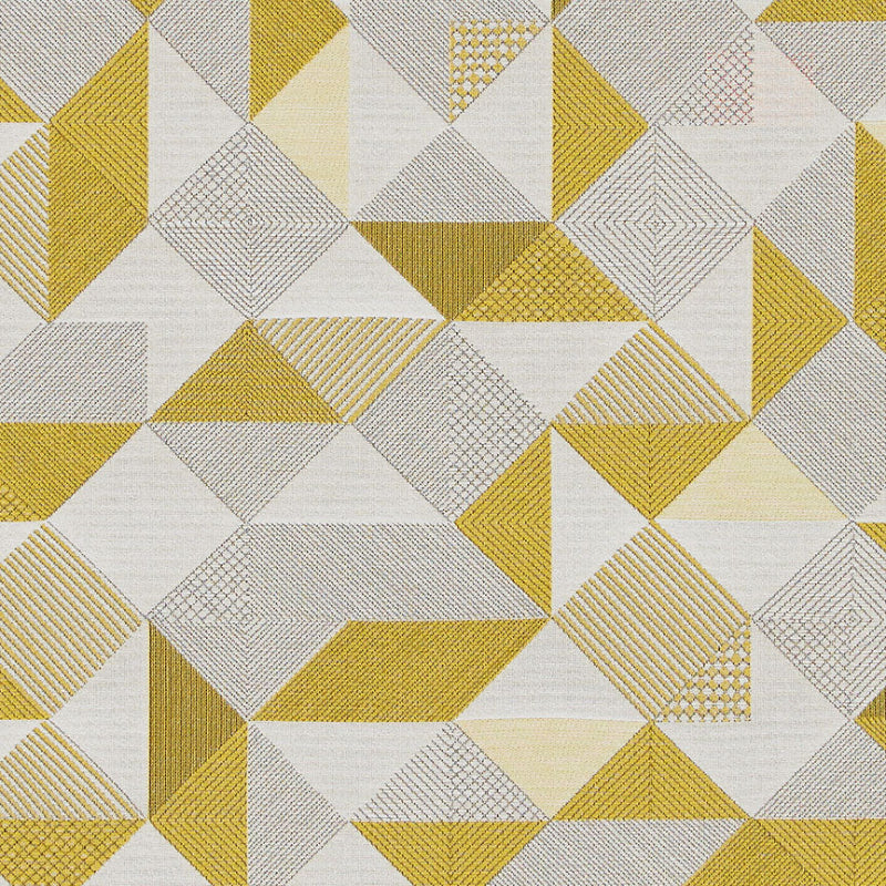 Remnant of CF Stinson Trio Buttercup Upholstery Fabric