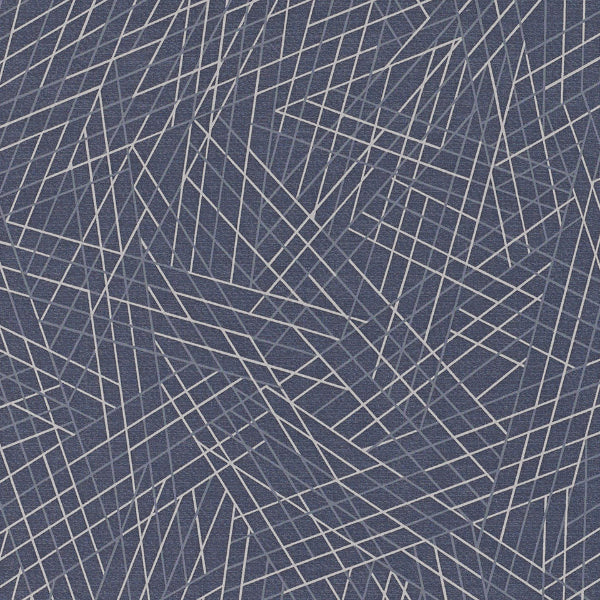 Remnant of CF Stinson Vector Blue Upholstery Vinyl