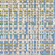 Remnant of CF Stinson Watercolor Grid Mosaic Upholstery Vinyl