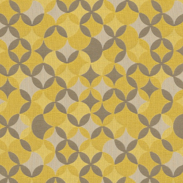 CF Stinson Whirl Lemon Twist Upholstery Fabric