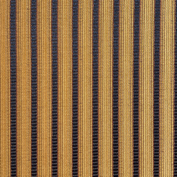 Naval Gold Black Stripes Upholstery Fabric