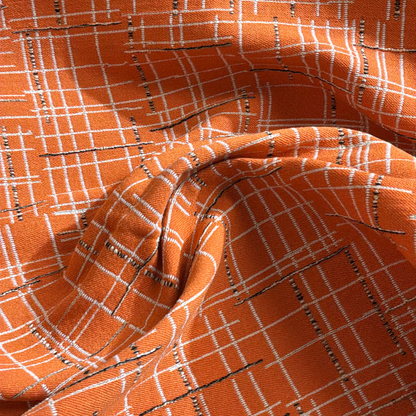 Pallas Chic Mod Mango Orange Upholstery Fabric Yardage