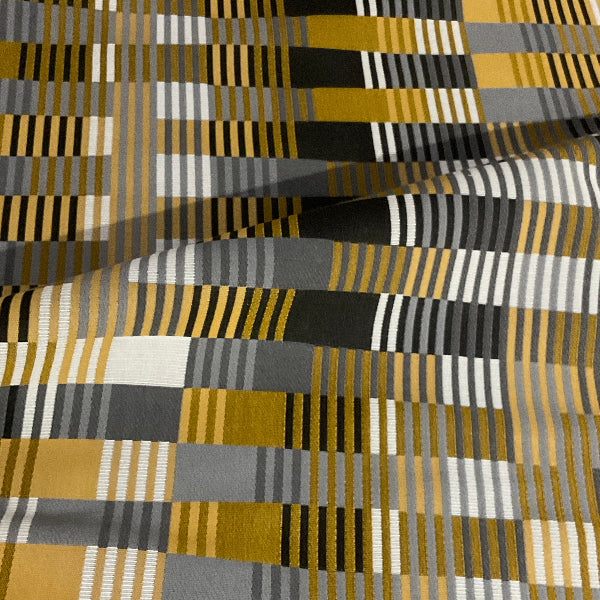 Pallas Ethos Gold Upholstery Fabric