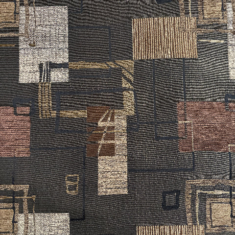 Picasso Square Chocolate Upholstery Fabric