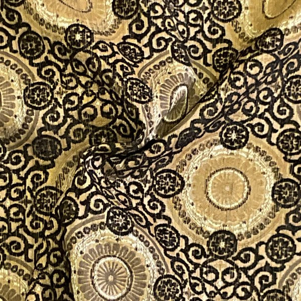 Pinko Black Upholstery Fabric Yardage