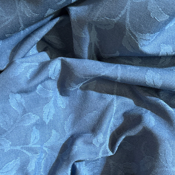 Plant Vines Admiral Blue Upholstery Fabric