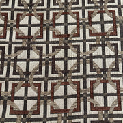 Plaza Tiles Beige Upholstery Fabric