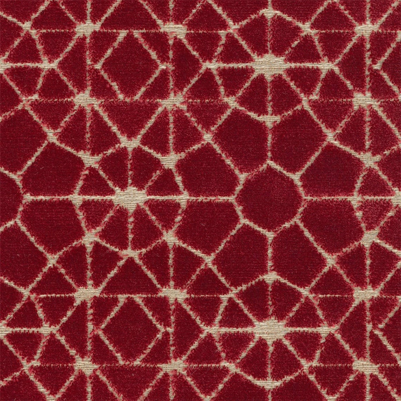 Remnant of Architex Positano Scarlet Upholstery Fabric