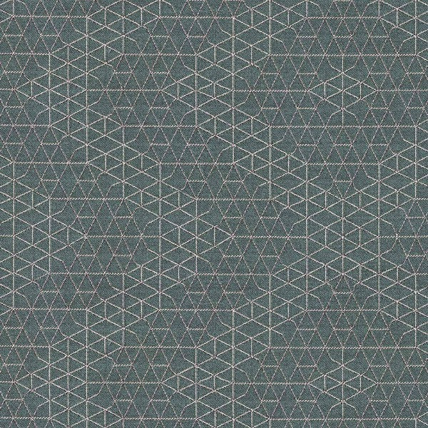 Designtex Net Patina Geometric Blue Upholstery Fabric