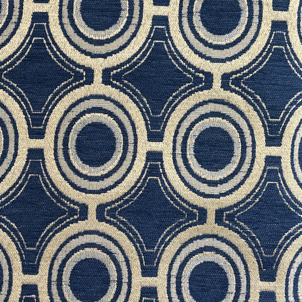 Remnant of DL Couch Porthole Day at Sea Upholstery Fabric