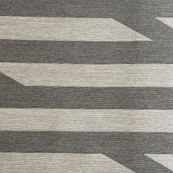 Remnant of HBF Sir Stripe A Lot Distinct Gray Upholstery Fabric