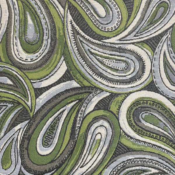 Remnant of Mayer Boteh Jade Sunbrella Upholstery Fabric