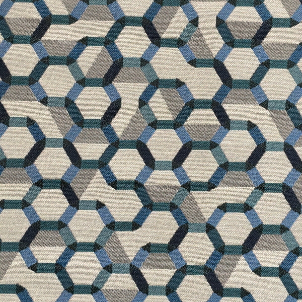 Remnant of Mayer Connect Cobalt Sunbrella Upholstery Fabric