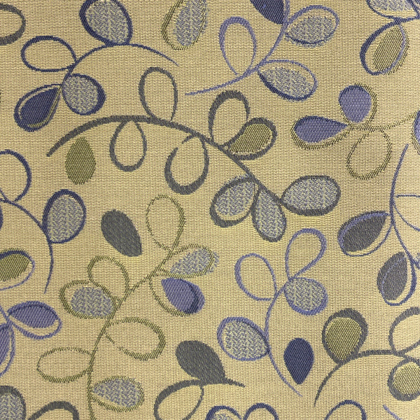 Remnant of Mayer Whimsy Wisteria Green Upholstery Fabric