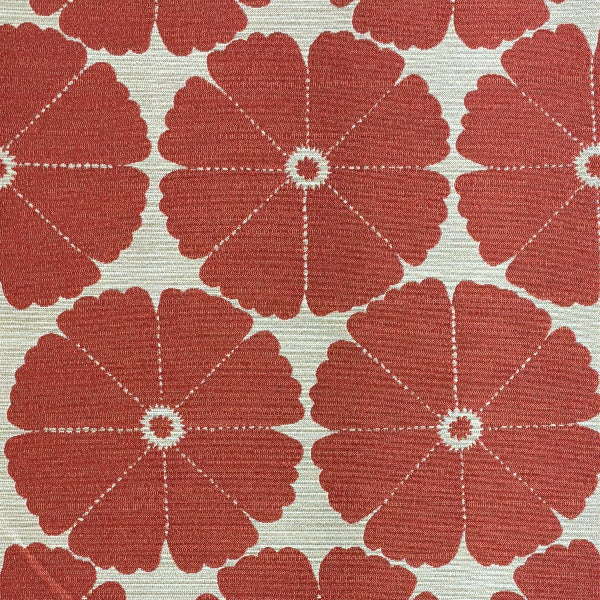 Remnant of Pollack Big Flower Poppy Sunbrella Upholstery Fabric