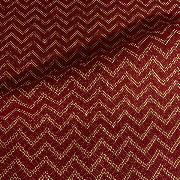 Robert Allen Electrify Bolero Chevron Red Upholstery Fabric