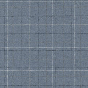 Remnant of Brentano Scene Bright Bluestone Upholstery Fabric
