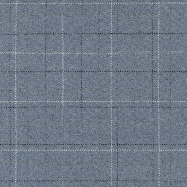 Remnant of Brentano Scene Bright Bluestone Upholstery Fabric