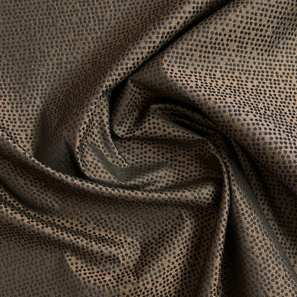 Shenanigans Chocolate Textured Dot Upholstery Fabric Yardage