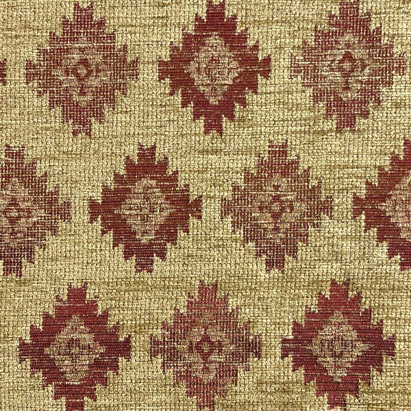 Southwest Red Diamond Upholstery Fabric