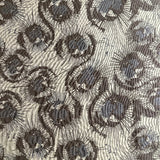 Spin Art Snow Modern Design Gray Upholstery Fabric