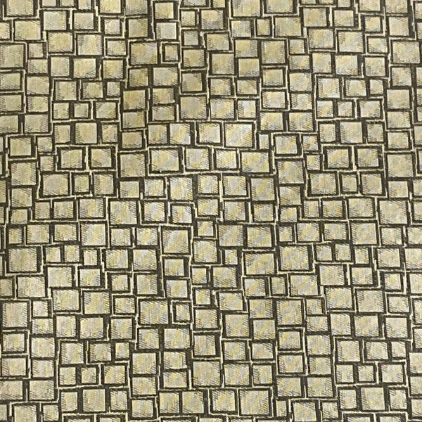 Squares Brown Upholstery Fabric