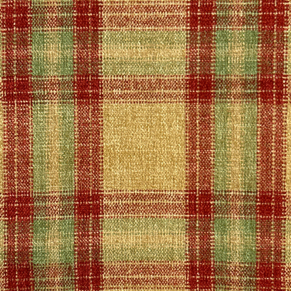 Summer Colors Plaid Upholstery Fabric