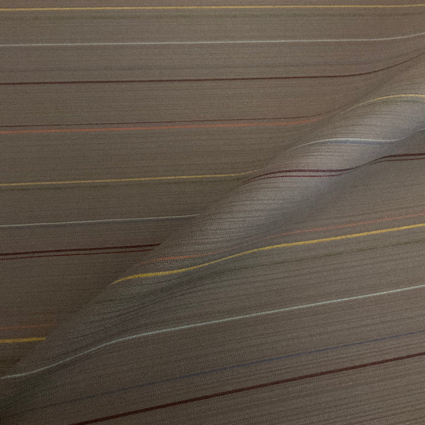 Sunbrella Chakra Metal Gray Stripe Outdoor Upholstery Fabric