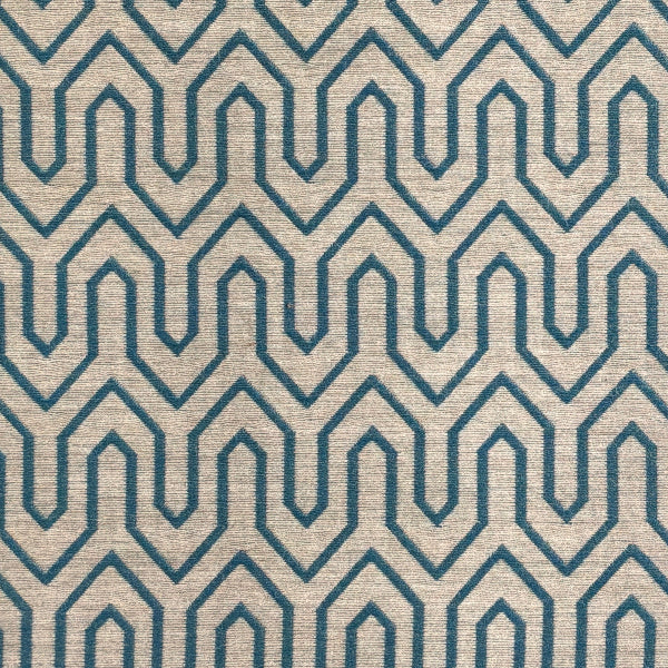 Sunbrella Deco Geo Aqua Upholstery Fabric