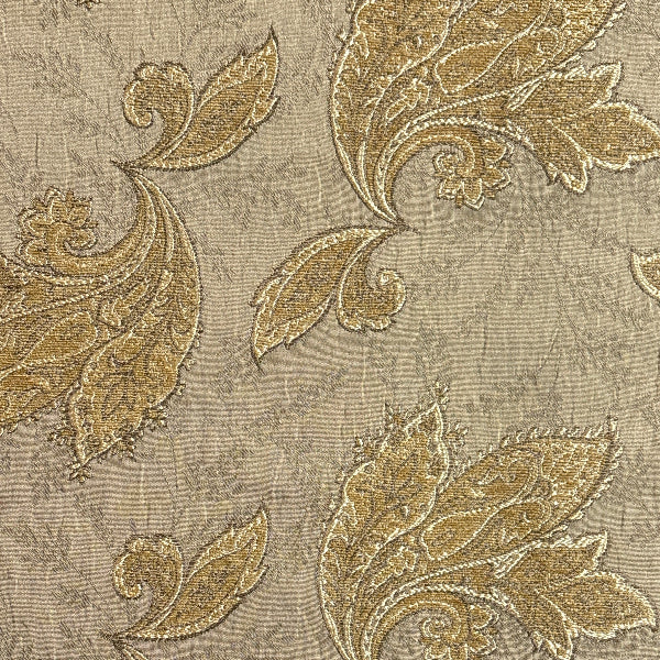 Swavelle Mill Creek Kashmir Oatmeal Paisley Floral Brown Upholstery Fabric