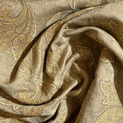 Swavelle Mill Creek Kashmir Oatmeal Paisley Floral Brown Upholstery Fabric Yardage